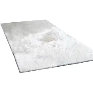 Photo of White Shag Hand Tufted Area Rug