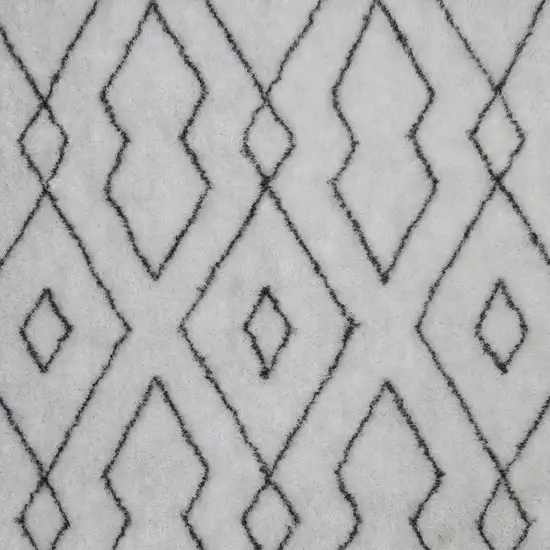 White Shag Hand Tufted Area Rug Photo 3