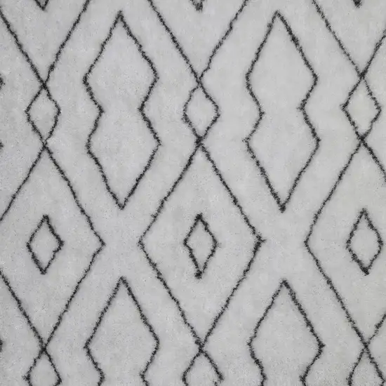 White Shag Hand Tufted Area Rug Photo 3