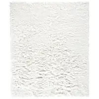 Photo of White Shag Hand Tufted Area Rug