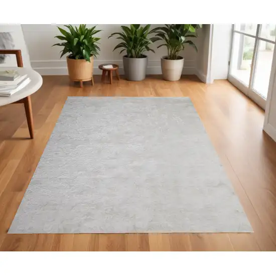 White Shag Tufted Handmade Area Rug Photo 1