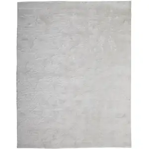 Photo of White Shag Tufted Handmade Area Rug