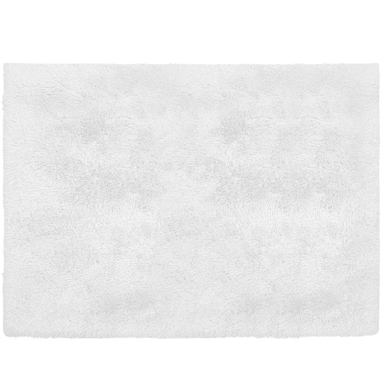 White Solid Modern Area Rug Photo 3