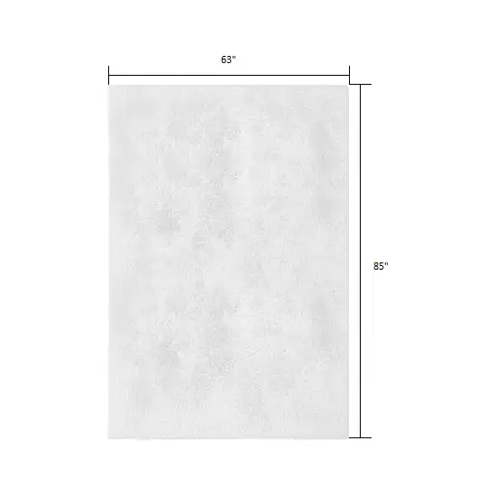 White Solid Modern Area Rug Photo 1