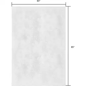 Photo of White Solid Modern Area Rug