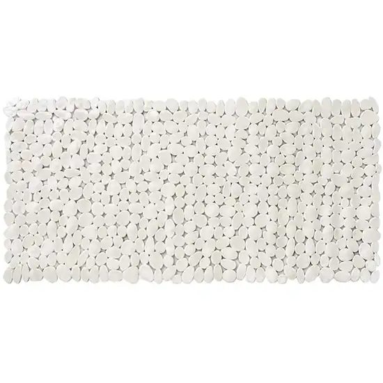 White Spa Pebbles Bathtub Mat Photo 1