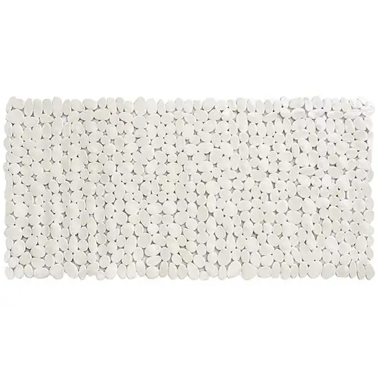 White Spa Pebbles Bathtub Mat Photo 3