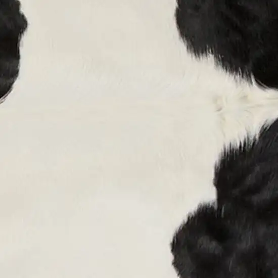 White and Black Cowhide  Rug Photo 2