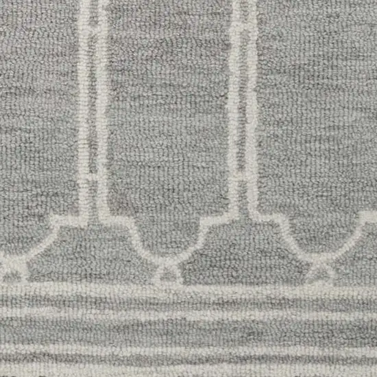 Wool Grey Area Rug Photo 5