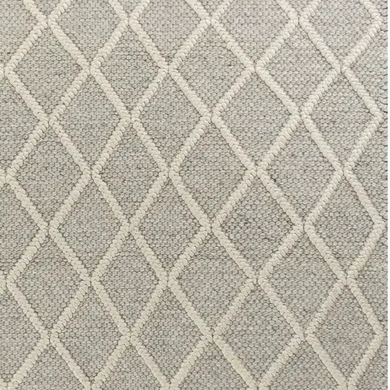 Wool Grey Area Rug Photo 6