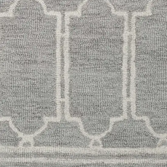 Wool Grey Area Rug Photo 5