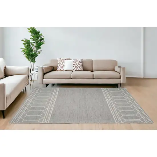 Wool Grey Area Rug Photo 1