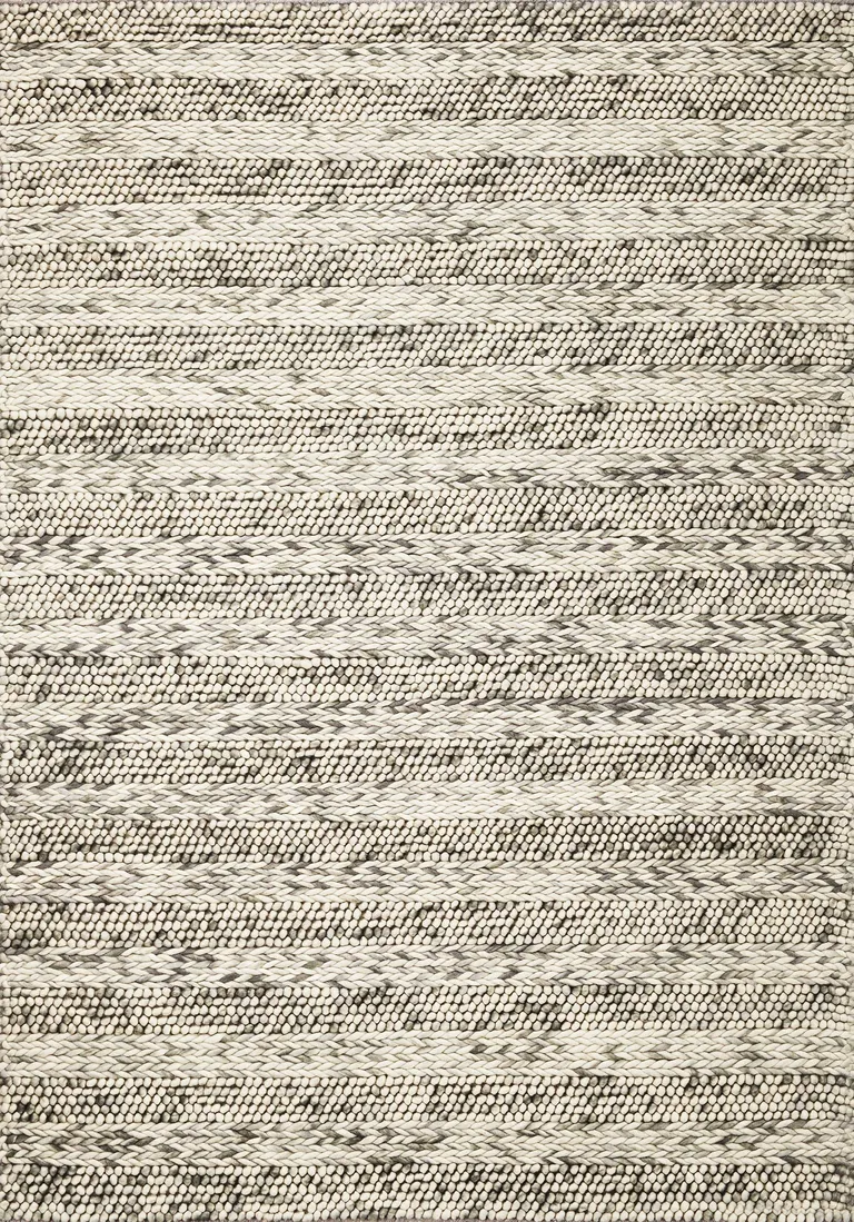 Wool Grey Area Rug Photo 1