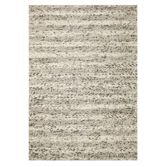 Wool Grey Area Rug Photo 2