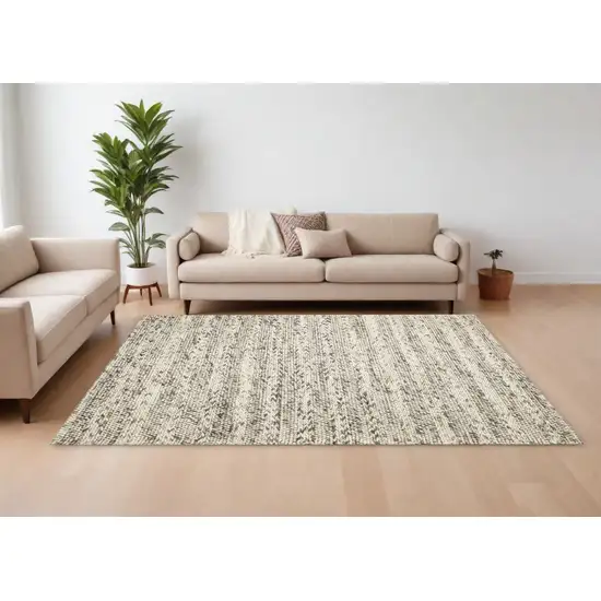 Wool Grey Area Rug Photo 1