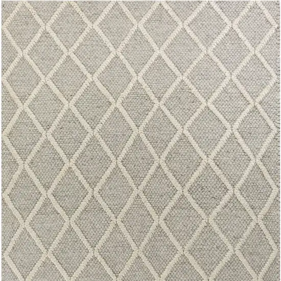 Wool Grey Area Rug Photo 7