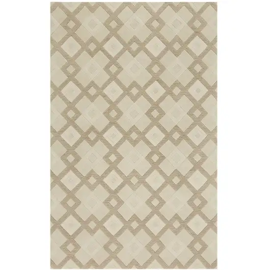 Wool Ivory  Area Rug Photo 2