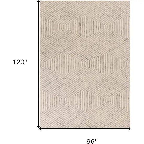 Wool Ivory  Area Rug Photo 3