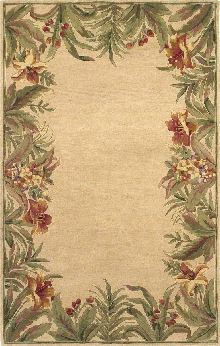 Wool Ivory  Area Rug Photo 3