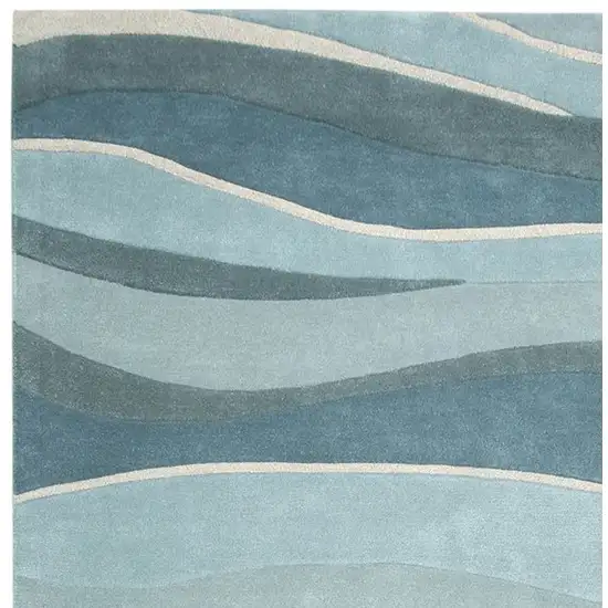 6 Wool Ocean Area Rug Photo 4