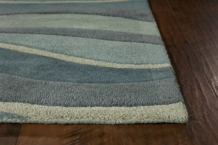 Wool Ocean Area Rug Photo 4