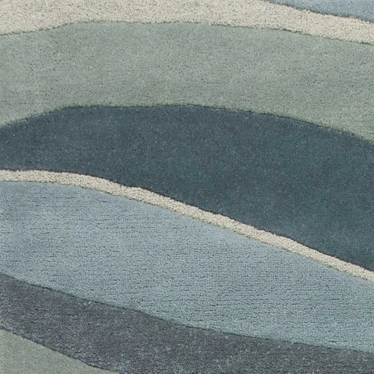 Wool Ocean Area Rug Photo 2