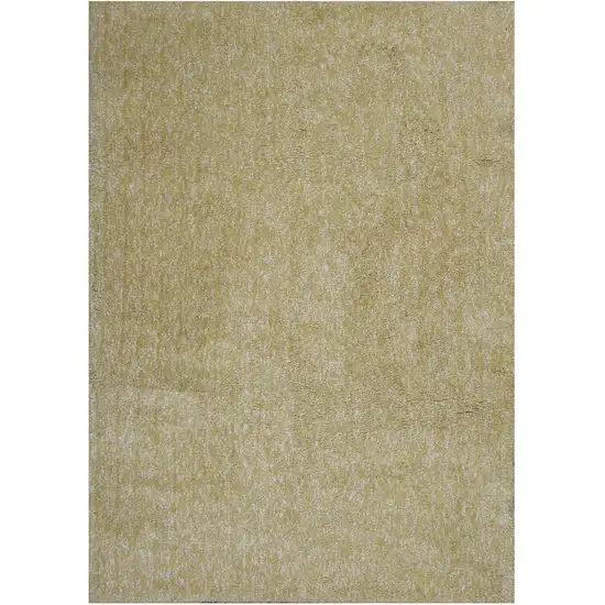 8'X10' Yellow Heather Indoor Shag Rug Photo 2