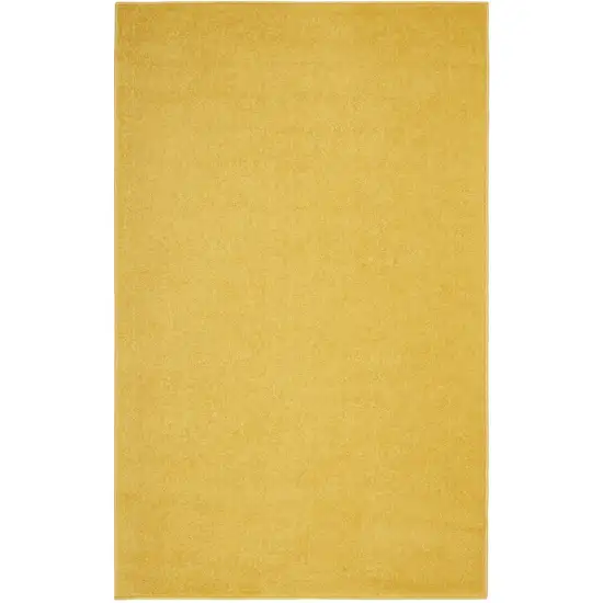 Yellow Non Skid Indoor Outdoor Area Rug Photo 1