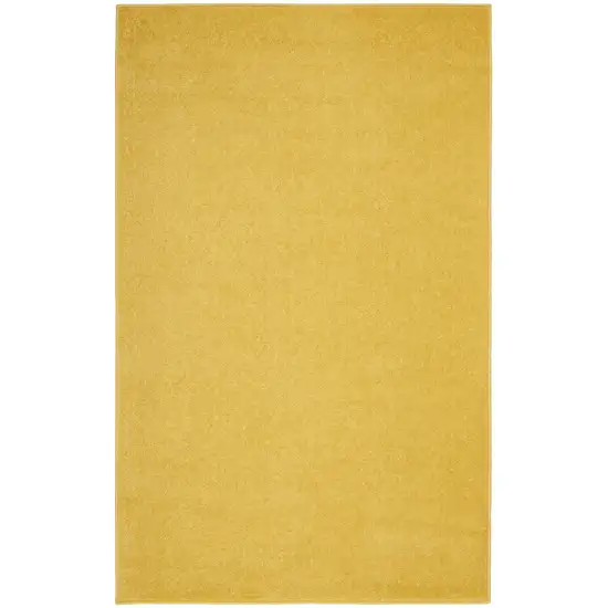 Yellow Non Skid Indoor Outdoor Area Rug Photo 1