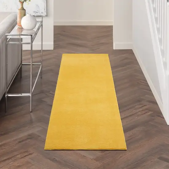 Yellow Non Skid Indoor Outdoor Runner Rug Photo 6