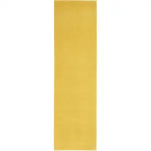 Photo of Yellow Non Skid Indoor Outdoor Runner Rug