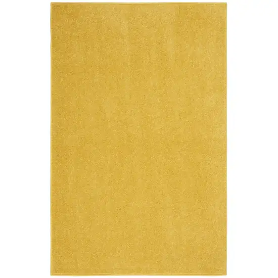 Yellow Non Skid Indoor Outdoor Runner Rug Photo 1