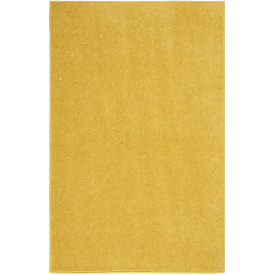 Yellow Non Skid Indoor Outdoor Runner Rug Photo 1