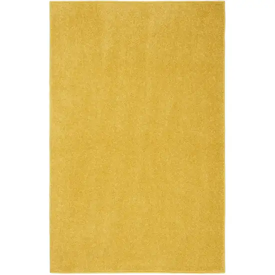 Yellow Non Skid Indoor Outdoor Runner Rug Photo 4