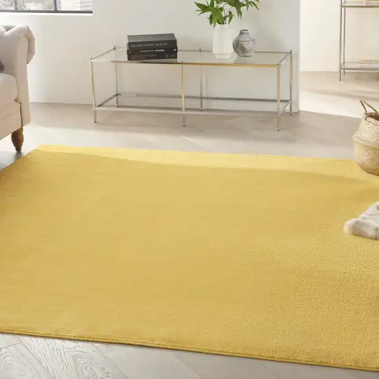 Yellow Square Non Skid Indoor Outdoor Area Rug Photo 8