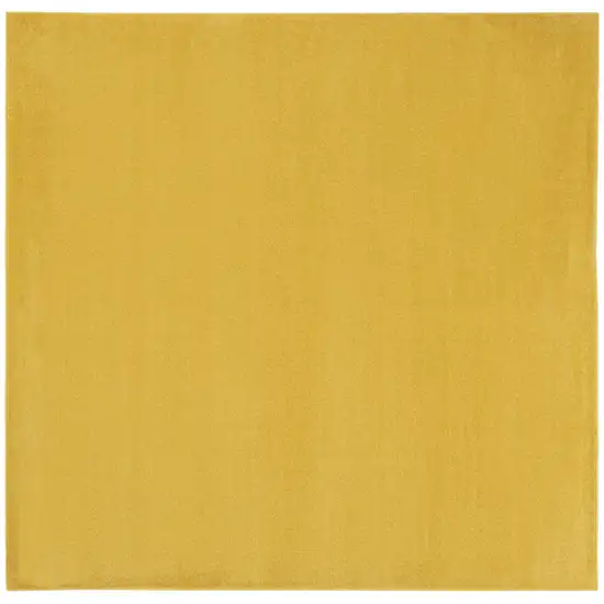 Yellow Square Non Skid Indoor Outdoor Area Rug Photo 1