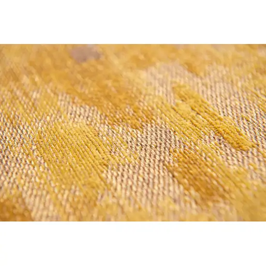 Yellow and Brown Abstract Non Skid Area Rug Photo 8