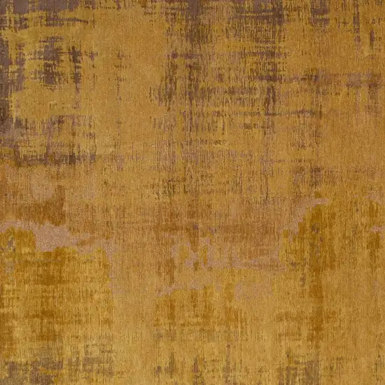 Yellow and Brown Abstract Non Skid Area Rug Photo 5