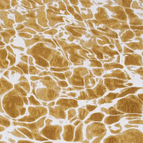 Yellow and Brown Abstract Non Skid Area Rug Photo 5