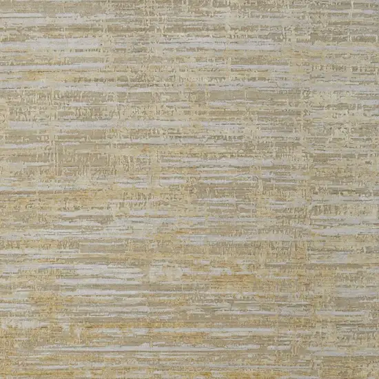 Yellow and Ivory Abstract Hand Woven Area Rug Photo 5