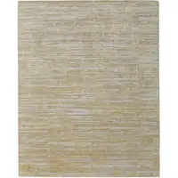 Photo of Yellow and Ivory Abstract Hand Woven Area Rug