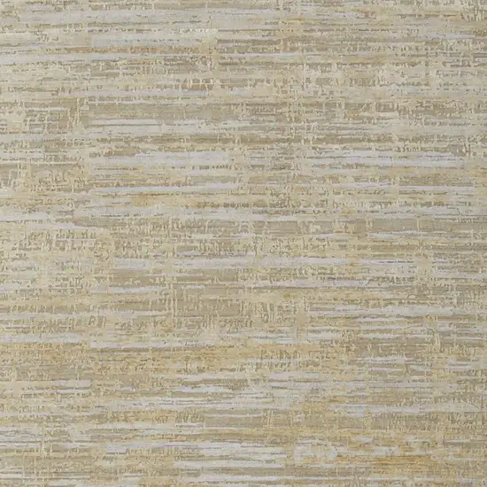 Yellow and Ivory Abstract Hand Woven Area Rug Photo 5