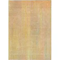 Photo of Yellow and Orange Striped Washable Non Skid Indoor Outdoor Area Rug