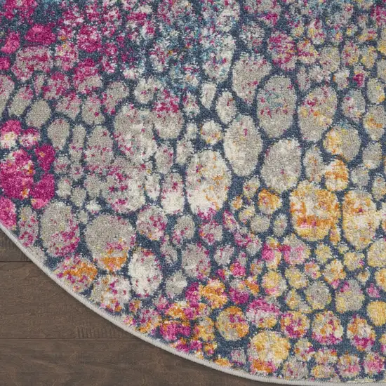 Yellow and Pink Coral Reef Area Rug Photo 2