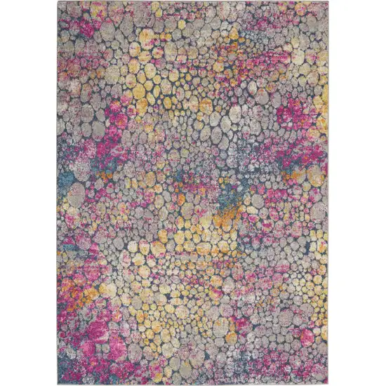 Pink And Ivory Coral Power Loom Area Rug Photo 9