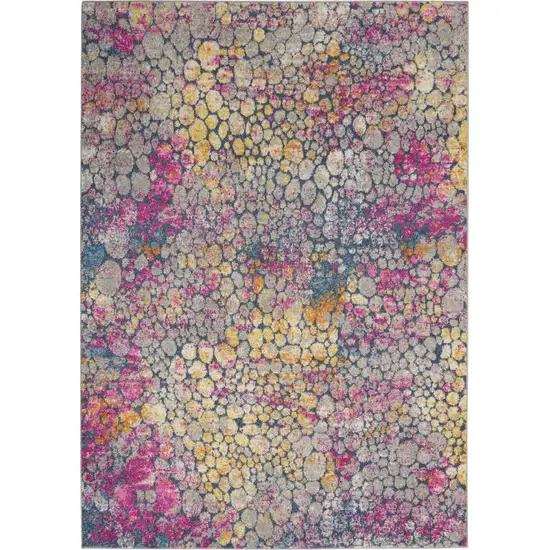 Yellow and Pink Coral Reef Area Rug Photo 1