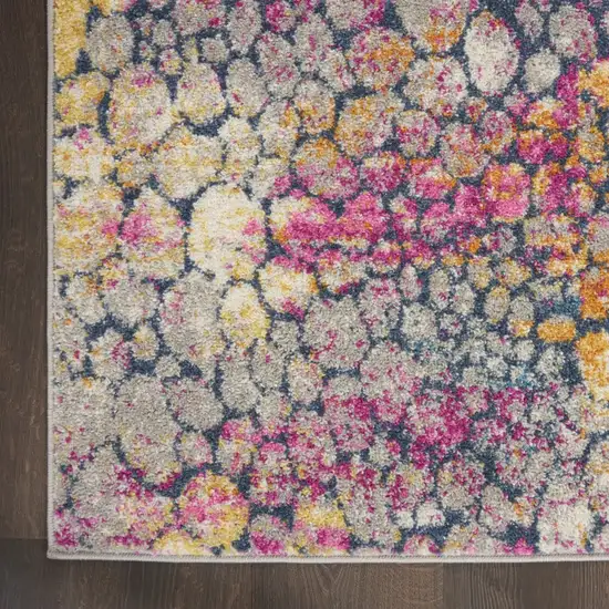 Yellow and Pink Coral Reef Area Rug Photo 4