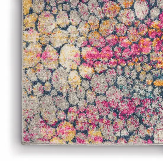 Yellow and Pink Coral Reef Area Rug Photo 3