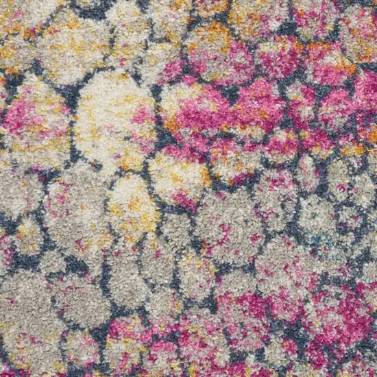 Yellow and Pink Coral Reef Area Rug Photo 3