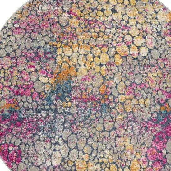 Yellow and Pink Coral Reef Area Rug Photo 7